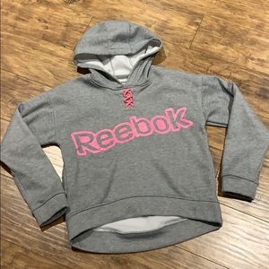 Reebok grey and pink sweatshirt